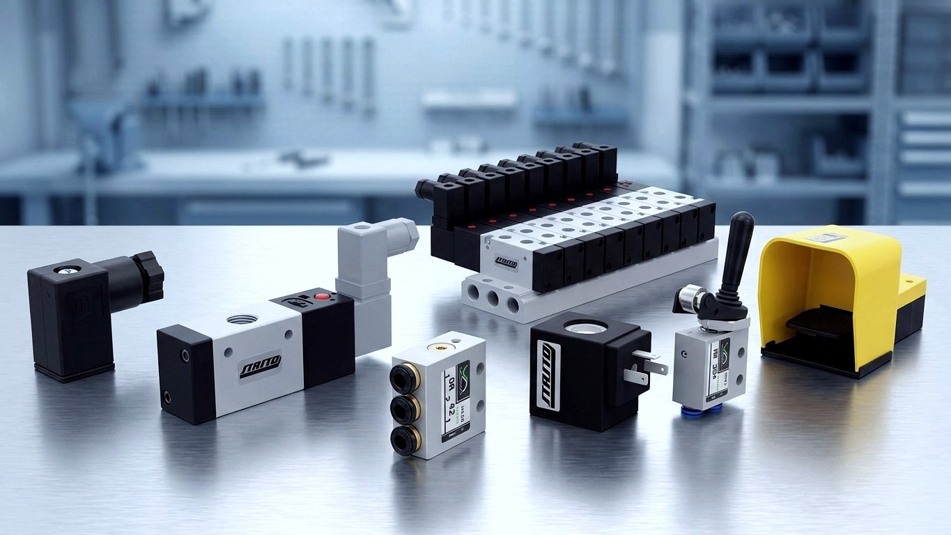 Cewki elektromagnetyczne i gniazda wtykowe do zaworów rozdzielających
