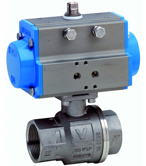 Ball valve with pneumatic actuator BA081-34-D0-AB