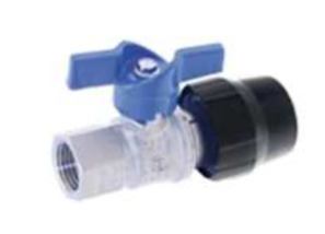 Ball valve made of brass BA504-20-12-L