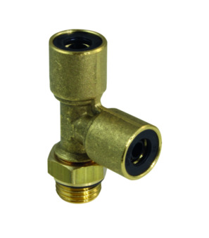 Adjustable male stud branch tee PIB24-16-M16X1,5-B-0-G