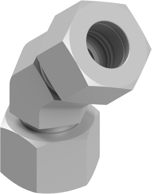 Adjustable elbow fitting 45° C-EV25S