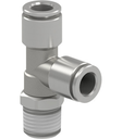 Male stud branch tee swivel Series PI24C-360