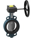 Butterfly valve with manual gear box Series BUW6-DPE-G