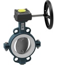 Butterfly valve with manual gear box Series BUW4-DSTS-G
