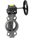 Butterfly valve with manual gear box Series BUW-CSIS-G