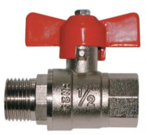 Ball valve made of brass Series BA186
