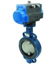Butterfly valve with pneumatic actuator Series BUW6-DSE