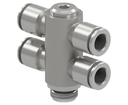 Male stud branch tee swivel With 2 double banjos Series PI15-360