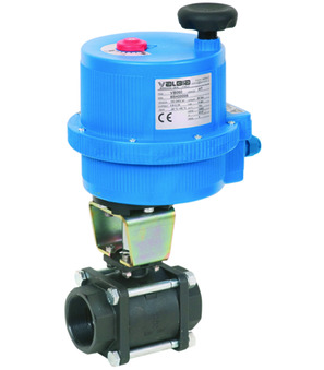 Ball valve with electrical actuator Series 8E004