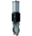 Knife gate valve with double acting actuator Series A1N