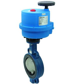 Butterfly valve with electrical actuator Series BUW2-DSE-0
