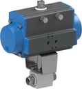 Ball valve with pneumatic actuator Series BA233
