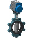 Butterfly valve with pneumatic actuator Series BULG-S, BULC-S