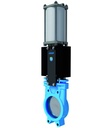 Knife gate valve with double acting actuator Series A1N2H3-5V-PIB