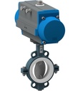 Butterfly valve with pneumatic actuator Series BUW4-DSTS-D22
