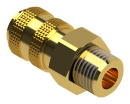 Couplings DN 5 - Brass - Sealed in both directions