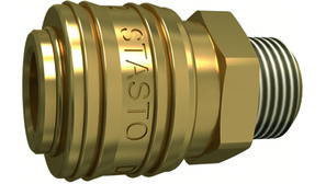 Couplings DN 7,2 - Brass - Sealed in both directions
