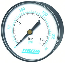 Rohrfedermanometer MA001-50R-10-D