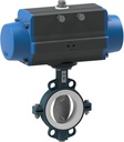 Butterfly valve with pneumatic actuator BUW4-050-DSTS-S22