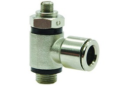 Unidirectional banjo flow control valve MV15MA35-06-14-V